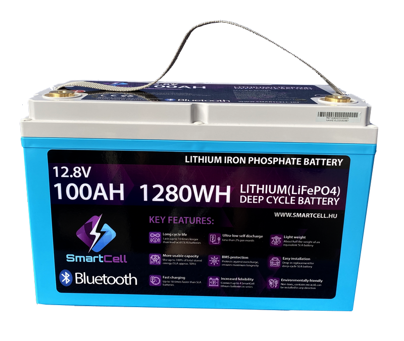 LiFePO4 lítium munka akkumulátor 100Ah -Smartcell